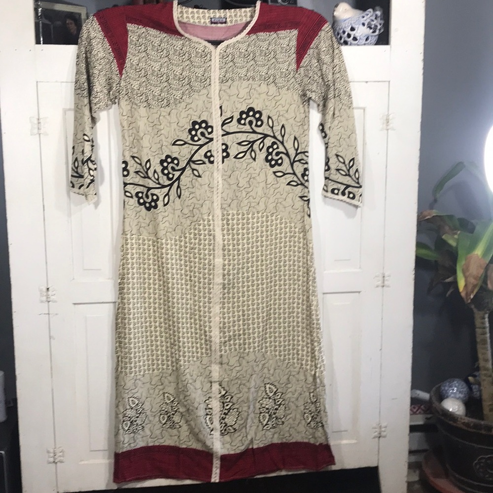 PING MAXI KIMONO CHINESE FLORAL DRESS SZ XL